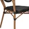 Flash Furniture Marseille Thonet French Bistro Stacking Chair w/Arms, Black Textilene/Bamboo Print Alum Frame, 2PK 2-SDA-AD642002A-TXT-BK-NAT-GG - alternate 5